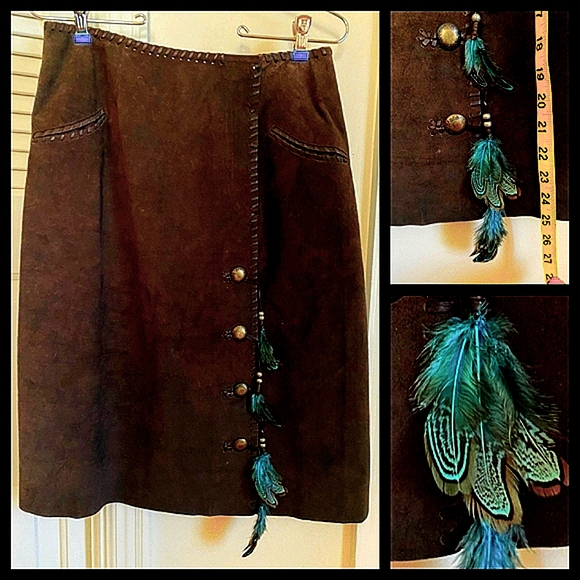 Double D Ranch Real Leather Skirt Supports Horse Rescue 🐎 - Picture 2 of 7